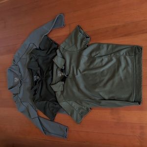 3 TAD Caliper Polo shirts and 1 long sleeve Rugby